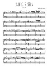 Téléchargez l'arrangement pour piano de la partition de Greig's pipes en PDF